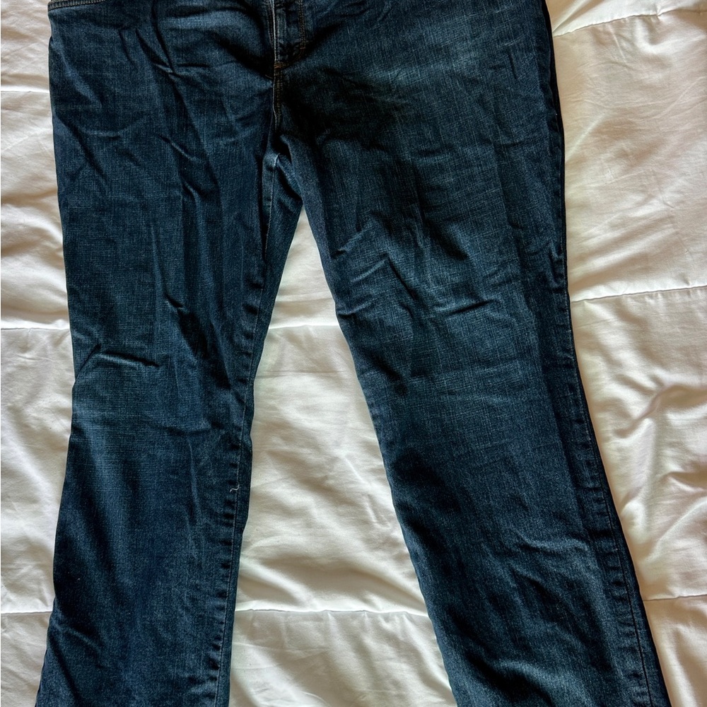 Lee Relaxed Fit Straight Leg Mid Rise Blue Jeans